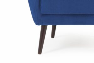accent chair blue velvet