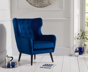 accent chair blue