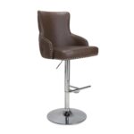 Ellie Leather Effect Brown Bar Stool