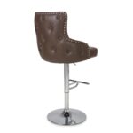 Ellie Leather Effect Brown Bar Stool - Image 2