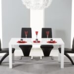 Amber 160cm MDF with White High Gloss Finish