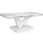 Molly Marble Effect Top High Gloss Grey/White Coffee Table