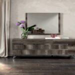 ROWAN Vintage Oak High Gloss 6 Drawer Dresser