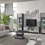 KALI Glass-cabinet 1 left/right door with led