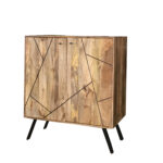 GEETIKA Wine Rack/ Bar - Iron Base