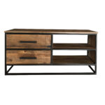 SAIRA   TV Unit 2 Drawer - Sawn Finish