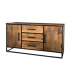SAIRA   2 Door 3 Drawer Sideboard- Sawn Finish