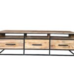 SAIRA  170 cm Drawer TV unit - Sawn Finish
