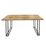 SAIRA    Large 175 Cm Dining Table - Sawn Finish