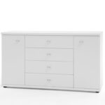 DFG MIRO Chest of Drawers, with 8 Drawers,Combination dresser with 4 large drawers  86 cm Height (incl. sliding feets)