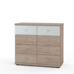 DFG MIRO Chest of Drawers, with 8 Drawers, 86 cm Height (incl. sliding feets)