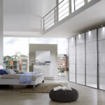 DFG TOKIO Bedside Cabinets, 2 drawers, W 40 cm, H 42 cm(Sliding feet in black)