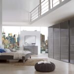 DFG TOKIO Bedside Cabinets, 3 drawers, W 60 cm, H 64 cm(Sliding feet in black)