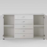 DFG TOKIO Chests of drawers with 5 drawers, 86 cm high (incl. sliding feets)