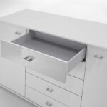 DFG TOKIO Chests of drawers with 5 drawers, 86 cm high (incl. sliding feets)