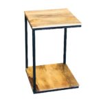 BRINDA   3 Side Mini Side Table- Mango Light Finish.