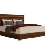FIONA Walnut Bed with Light