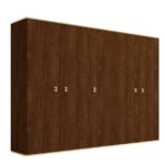 FIONA Walnut 5 Door Wardrobe