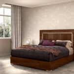 FIONA  Walnut Bed with Light.