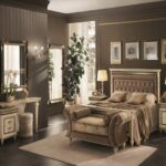 DFG ALAYNA Bed italian/queen size w/buttoned headboard