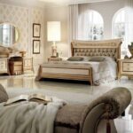 DFG JULIANNA Bed italian / queen size w/upholstered headboard