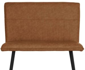 BRIELLA 90cm Dining Bench - Tan - Image 6