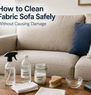how to clean fabric sofa
