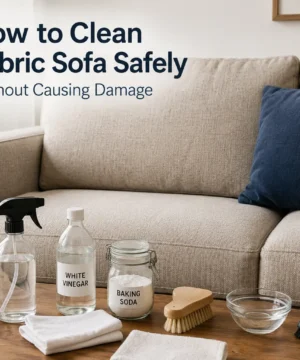 how to clean fabric sofa