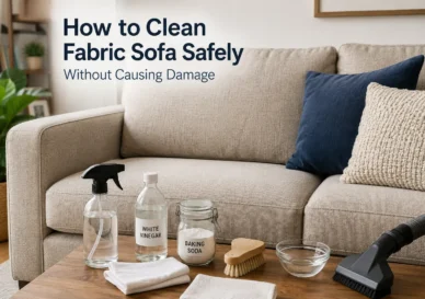 how to clean fabric sofa