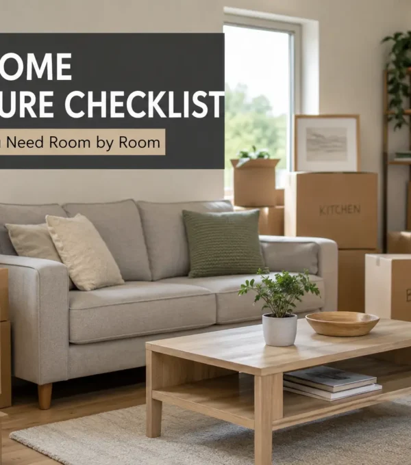new home furniture checklist