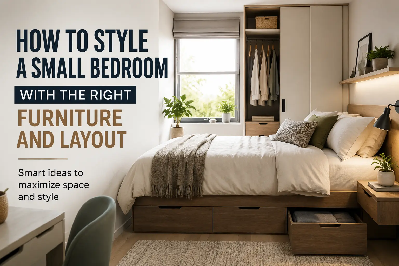 how to style a small bedroom