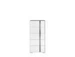 Stella White Tall Chest Marble top - 5 Drawer - Image 2