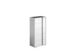 Stella White Tall Chest Marble top - 5 Drawer - Image 3