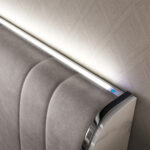 Nova White Upholstered Bed - Image 4
