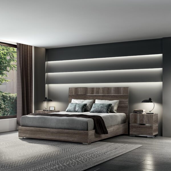 Romola Vintage Oak Bed