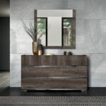Romola Vintage Oak Wall Mirror
