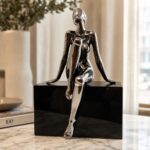 Seated Space Goddess Sculpture - Image 3
