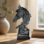 Contemporary Horse Head Sculpture