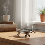 10-Inch Decorative Airplane Sculpture