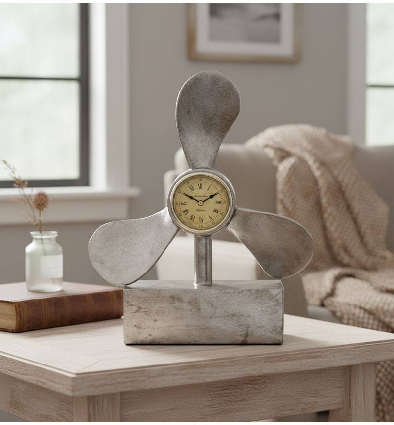 RNG1233 Propeller-Inspired Decorative Clock - Image 1
