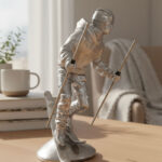 7-Inch Skier Sculpture