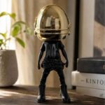 Golden Helmet Decorative Sculpture