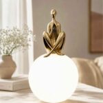 Sculptural Black Figure Lamp