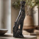 Sitting Panther Sculpture